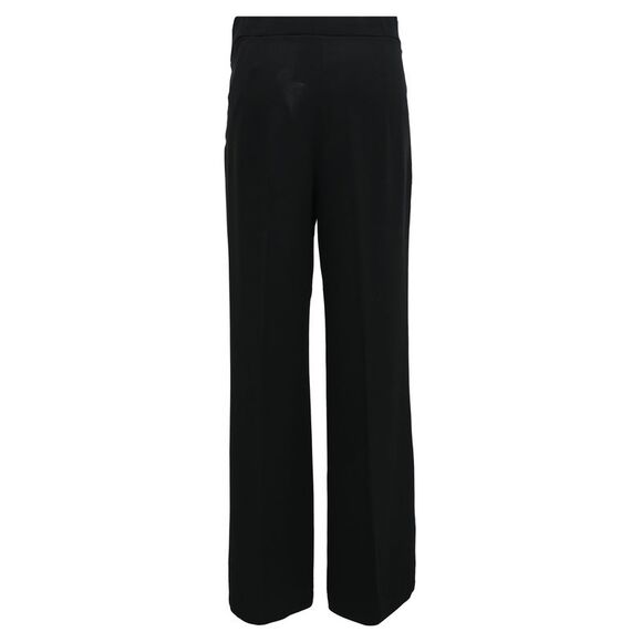 Max Mara Straight Leg Pants in Black Polyester